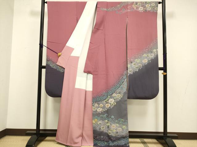平和屋着物●豪華振袖　絞り　辻が花　暈し染め　金銀彩　正絹　逸品　DABB9674du