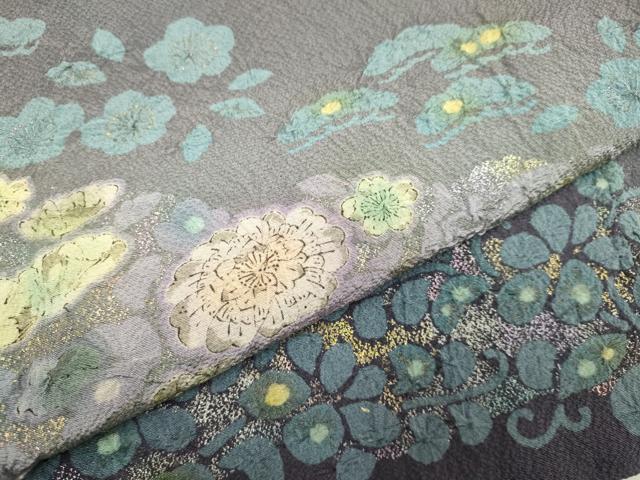 平和屋着物●豪華振袖　絞り　辻が花　暈し染め　金銀彩　正絹　逸品　DABB9674du