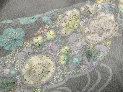 平和屋着物●豪華振袖　絞り　辻が花　暈し染め　金銀彩　正絹　逸品　DABB9674du