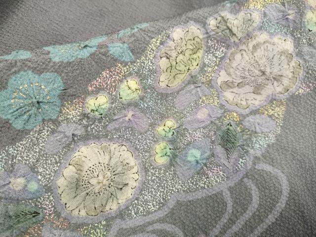 平和屋着物●豪華振袖　絞り　辻が花　暈し染め　金銀彩　正絹　逸品　DABB9674du