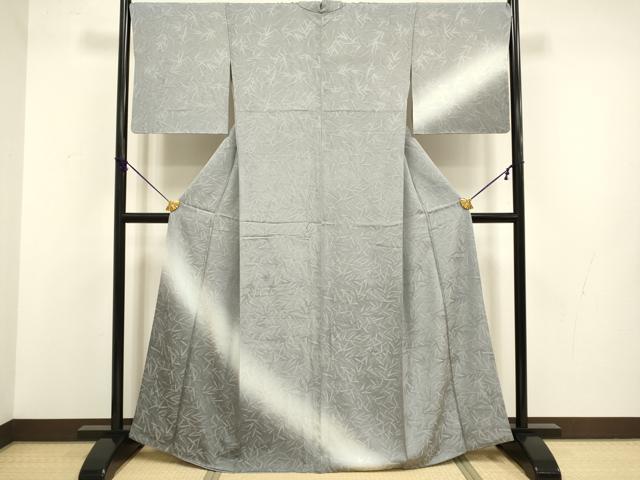 平和屋着物●訪問着　笹地紋　暈し染め　正絹　逸品　DABB9675du