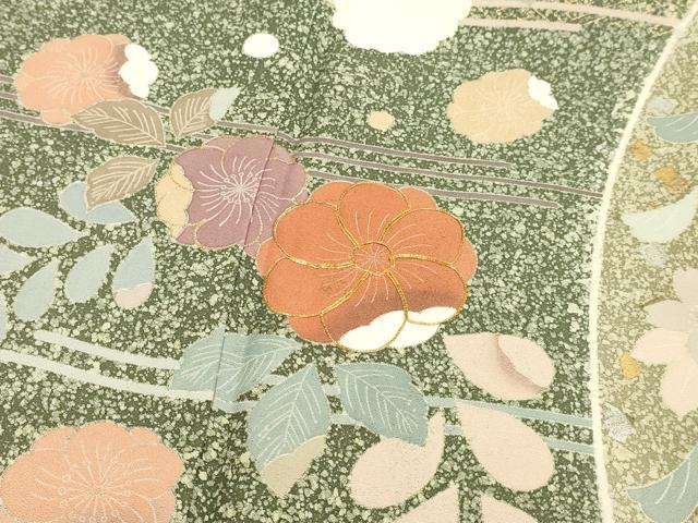 平和屋着物●訪問着 作家物 駒刺繍 辻が花 金銀彩 正絹 逸品 DABB9686du