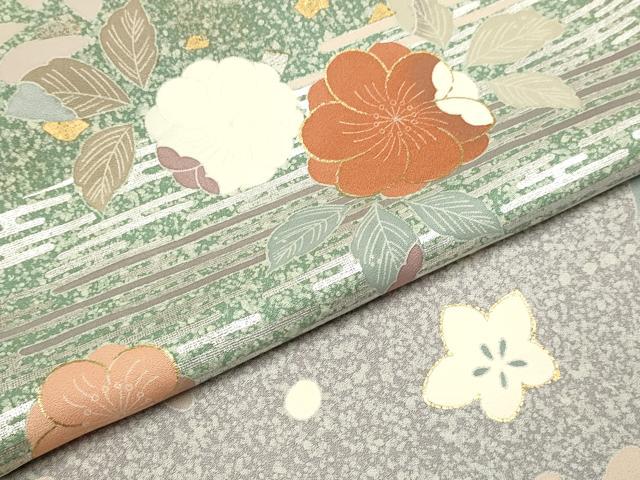 平和屋着物●訪問着 作家物 駒刺繍 辻が花 金銀彩 正絹 逸品 DABB9686du