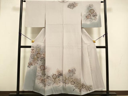 平和屋着物●訪問着　辻が花　暈し染め　正絹　逸品　DABB9717du