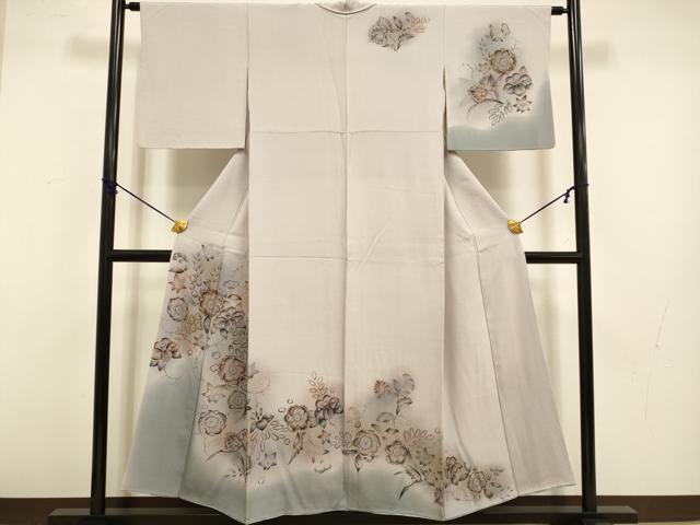 平和屋着物●訪問着　辻が花　暈し染め　正絹　逸品　DABB9717du