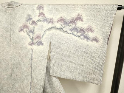 平和屋着物●訪問着　総絞り　枝松文　暈し染め　正絹　逸品　DABB9719du