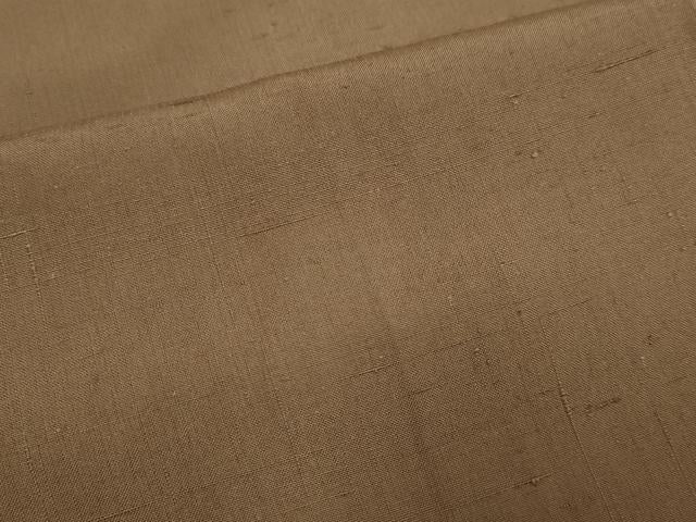 平和屋着物●男性　紬　アンサンブル　色無地　濃い赤白橡色　正絹　逸品　未使用　DABB9724du