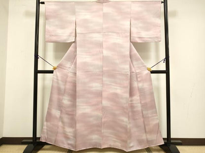 平和屋着物■上質な小紋 霞文 暈し染め 正絹 逸品 DABB9734du