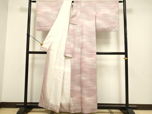 平和屋着物□上質な小紋 霞文 暈し染め 正絹 逸品 DABB9734du