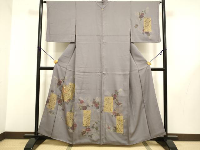 平和屋着物●訪問着 刺繍 辻が花 金彩 正絹 逸品 DABB9746du