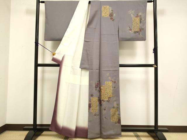 平和屋着物●訪問着 刺繍 辻が花 金彩 正絹 逸品 DABB9746du