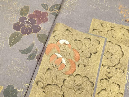 平和屋着物●訪問着 刺繍 辻が花 金彩 正絹 逸品 DABB9746du