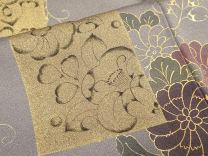 平和屋着物●訪問着 刺繍 辻が花 金彩 正絹 逸品 DABB9746du