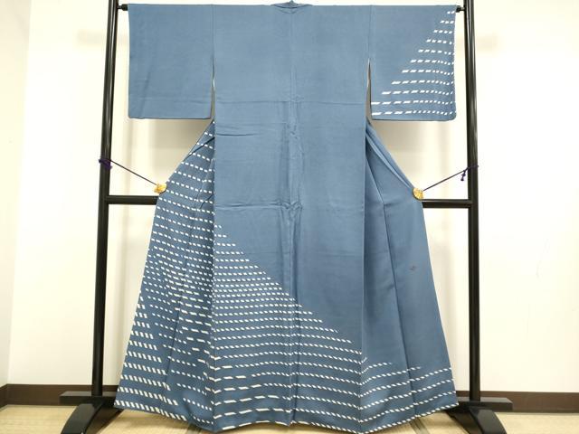平和屋着物●訪問着　作家物　絞り　抽象文様　正絹　逸品　DABB9751du