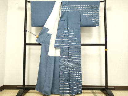 平和屋着物●訪問着　作家物　絞り　抽象文様　正絹　逸品　DABB9751du