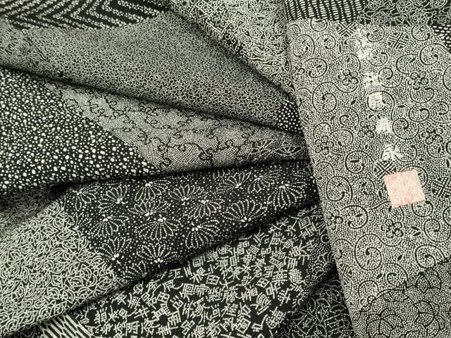 平和屋着物●小紋師 北原寿永 江戸小紋 寄せ小紋柄 百柄 正絹 逸品 DABB9755du