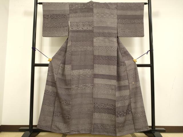 平和屋着物●江戸小紋染工房　小林染芸　小林茂徳　江戸小紋　寄せ小紋柄　百柄　正絹　逸品　DABB9762du