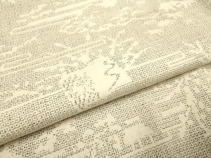 平和屋着物●本場結城紬　重要無形文化財　100亀甲　風景文　正絹　逸品　DABB9769du