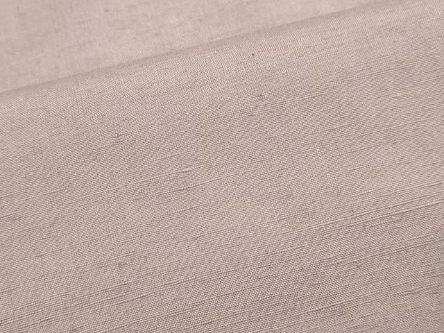 平和屋着物●結城紬 色無地 薄柿色 正絹 逸品 未使用 DABB9775du