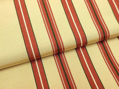 平和屋着物●本場筑前博多織　両面　半幅帯　間道　証紙付き　正絹　逸品　DABB9800du