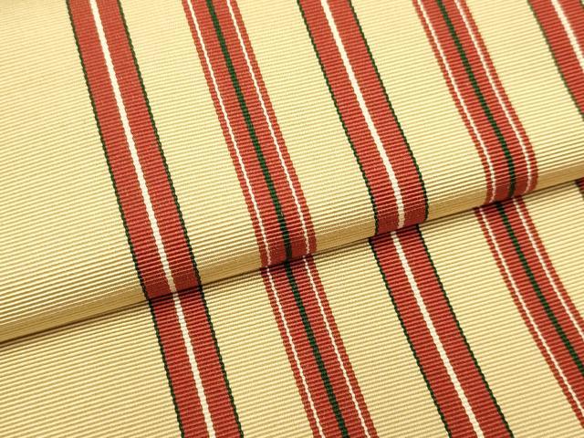 平和屋着物●本場筑前博多織　両面　半幅帯　間道　証紙付き　正絹　逸品　DABB9800du