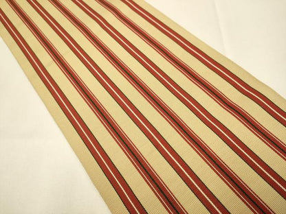 平和屋着物●本場筑前博多織　両面　半幅帯　間道　証紙付き　正絹　逸品　DABB9800du