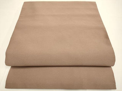 平和屋着物●爪掻き本綴れ　八寸名古屋帯　色無地　煎茶色　正絹　逸品　DABB9819du