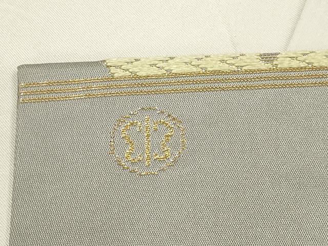 平和屋着物●西陣　川島織物　九寸名古屋帯　唐織　寿光織　舞梅文　金糸　正絹　逸品　DABB9831du
