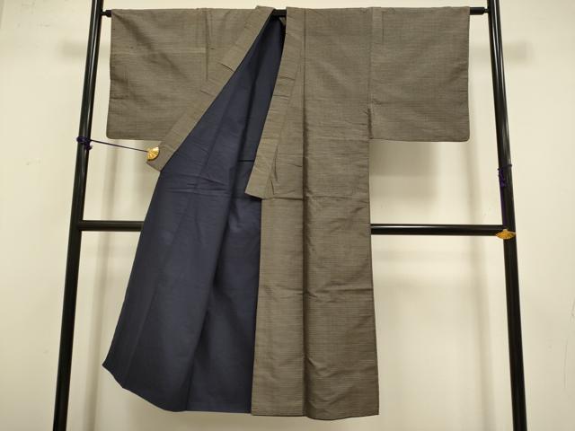 平和屋着物■男性　本場大島紬　アンサンブル　幾何学文様　正絹　逸品　DABB9881du