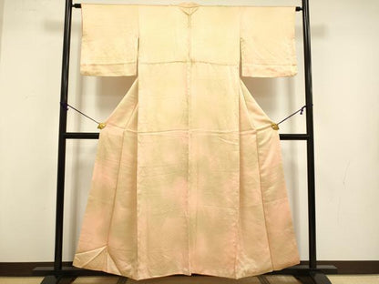 平和屋着物■上質な小紋　青海波地紋　暈し染め　正絹　逸品　DABB9929du