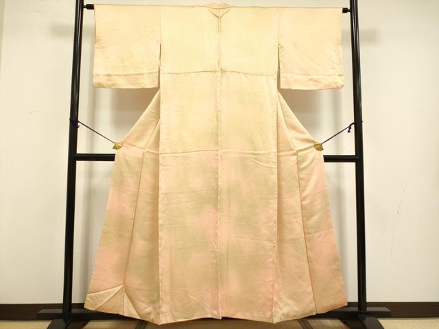 平和屋着物■上質な小紋　青海波地紋　暈し染め　正絹　逸品　DABB9929du