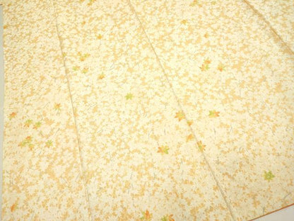 平和屋着物■上質な小紋　楓文　正絹　逸品　DABB9933du