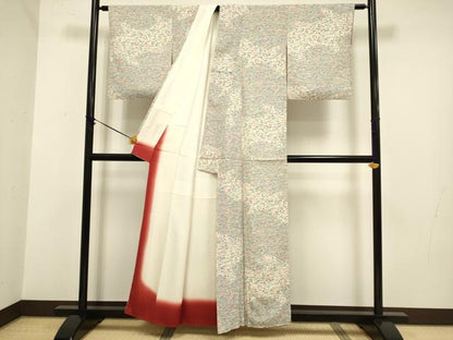 平和屋着物■上質な小紋　松竹梅　正絹　逸品　DABB9950du