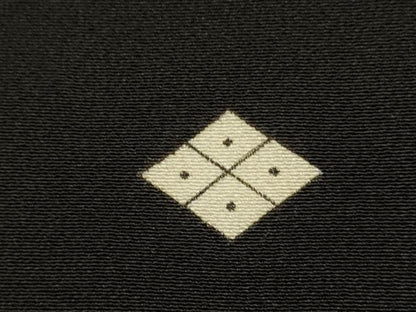 平和屋着物■豪華黒留袖 駒刺繍 扇面吉祥花文 草花シルエット 金彩 正絹 逸品 DABB9967du