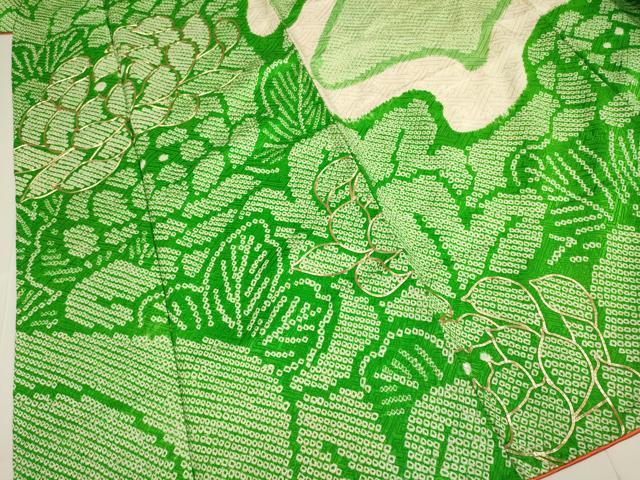 平和屋着物□豪華振袖 駒刺繍 絞り 菊 正絹 逸品 DABB9984du