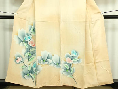 平和屋着物■訪問着 枝花文 暈し染め 正絹 逸品 DABC0028sf