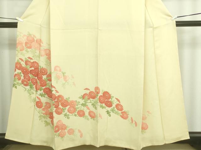 平和屋着物■訪問着 刺繍 枝花文 正絹 逸品 DABC0040sf