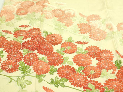 平和屋着物■訪問着 刺繍 枝花文 正絹 逸品 DABC0040sf