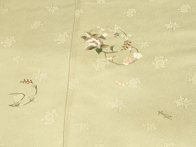平和屋着物■訪問着 刺繍 花唐草文 正絹 逸品 DABC0102sf