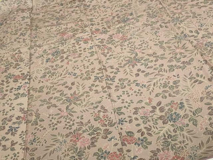 平和屋着物■上質な小紋 草花文 ロング丈 正絹 逸品 DABC0105sf