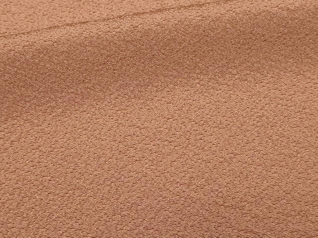 平和屋着物■上質な色無地 霞地紋 遠州茶色 正絹 逸品 DABC0110sf