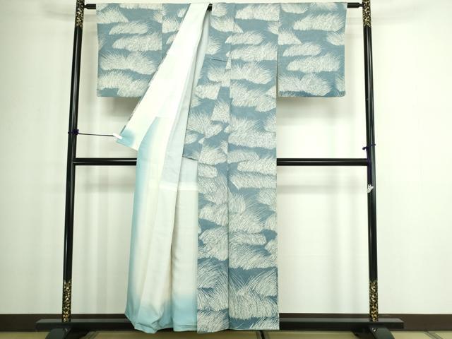 平和屋着物■上質な小紋 草葉文 正絹 逸品 DABC0118sf