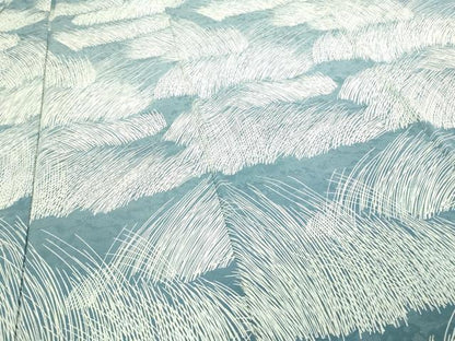 平和屋着物■上質な小紋 草葉文 正絹 逸品 DABC0118sf