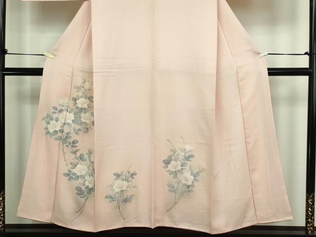 平和屋着物■訪問着 手描き 枝花文 暈し染め 金彩 正絹 逸品 DABC0124sf