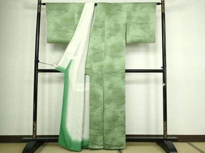 平和屋着物■上質な小紋 抽象文様 正絹 逸品 DABC0125sf