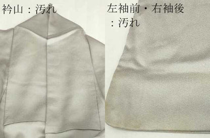平和屋着物■訪問着 刺繍 流水尾長鳥文 正絹 逸品 DABC0183sf
