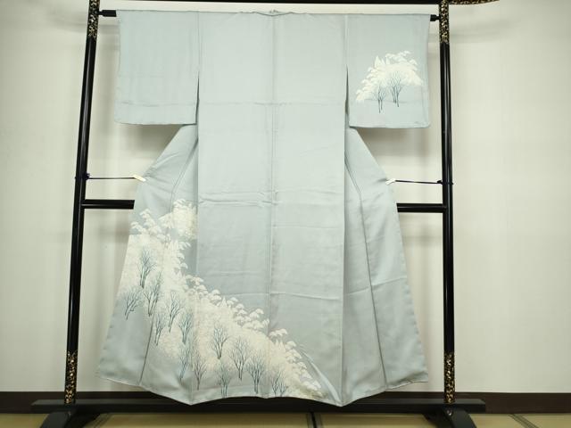 平和屋着物■訪問着　樹林文　正絹　逸品　未使用　DABC0268sf