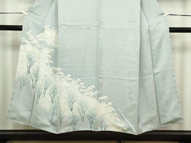 平和屋着物■訪問着　樹林文　正絹　逸品　未使用　DABC0268sf