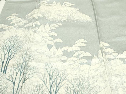 平和屋着物■訪問着　樹林文　正絹　逸品　未使用　DABC0268sf