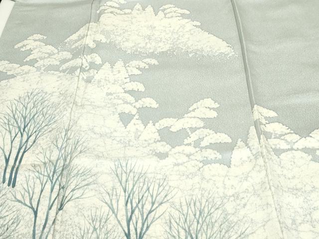 平和屋着物■訪問着　樹林文　正絹　逸品　未使用　DABC0268sf